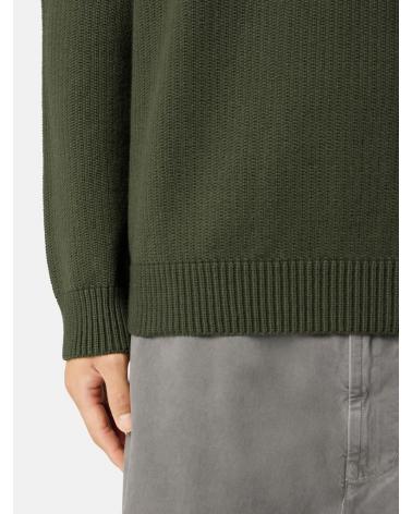 PULL COL ROND STONE ISLAND 5100049 0054 VERT MILITAIRE
