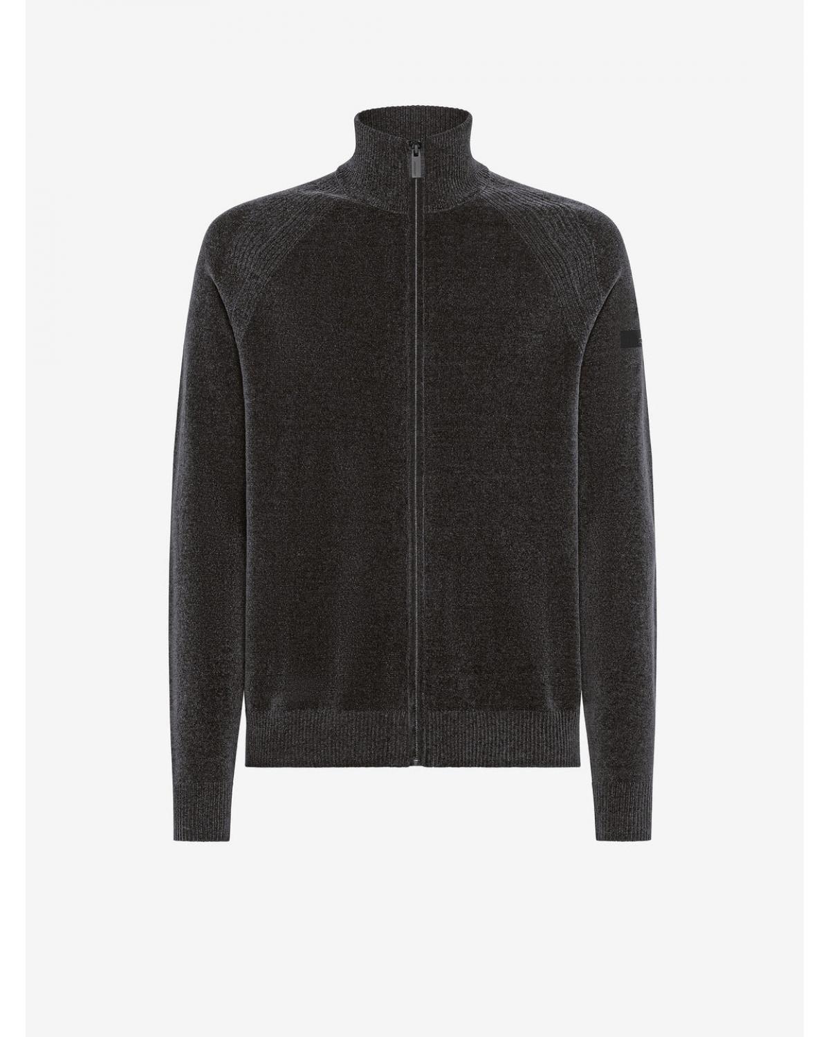 GILET RRD  MAILLE VELVET FULL ZIP GRIS ANTRACITE