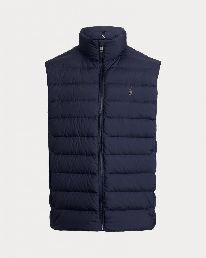 GILET RALPH LAUREN EN DUVET RANGEABLE MARINE