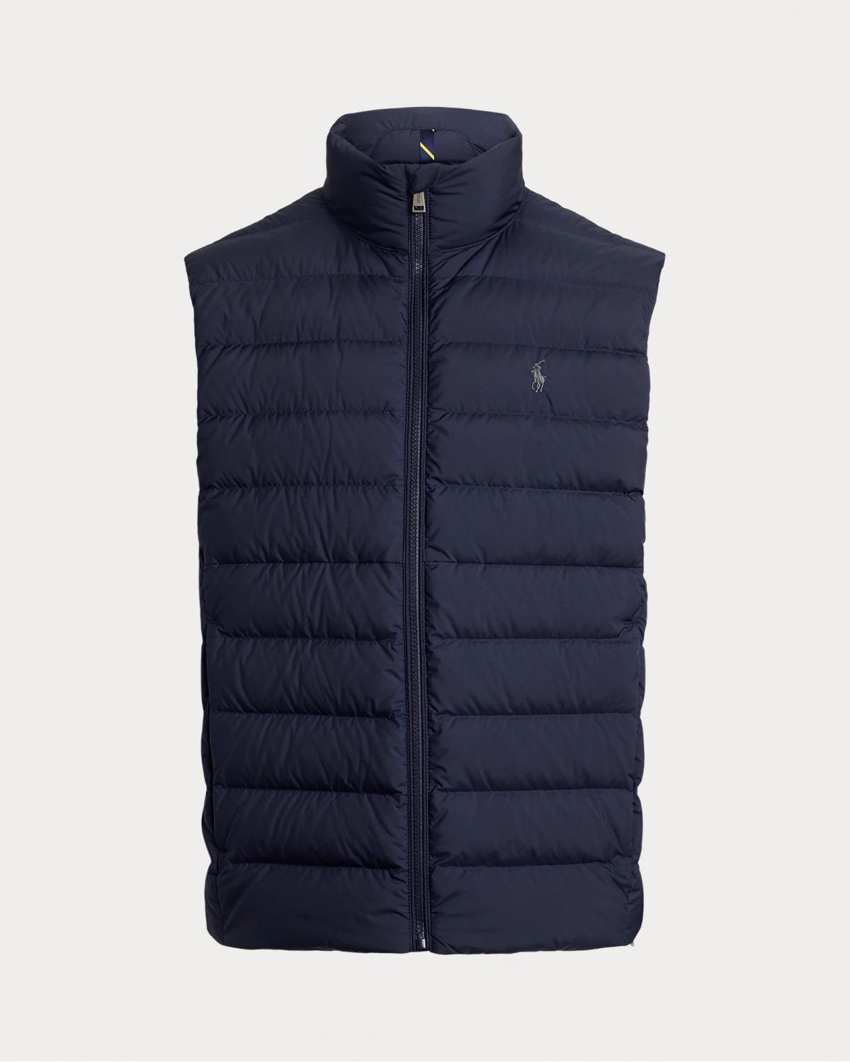 GILET RALPH LAUREN EN DUVET RANGEABLE MARINE