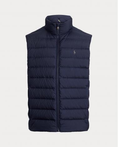 GILET RALPH LAUREN EN DUVET RANGEABLE MARINE
