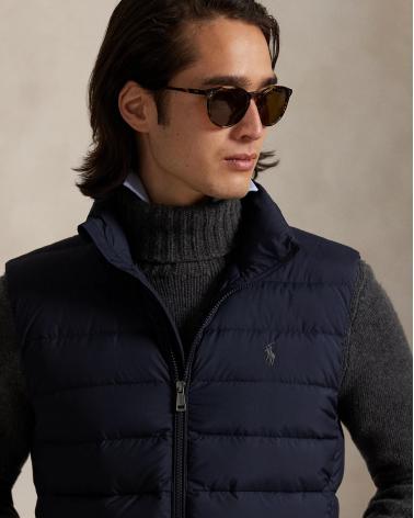 GILET RALPH LAUREN EN DUVET RANGEABLE MARINE
