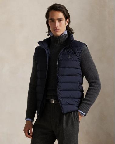 GILET RALPH LAUREN EN DUVET RANGEABLE MARINE