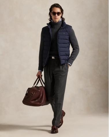 GILET RALPH LAUREN EN DUVET RANGEABLE MARINE