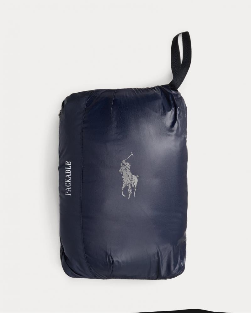 GILET RALPH LAUREN EN DUVET RANGEABLE MARINE
