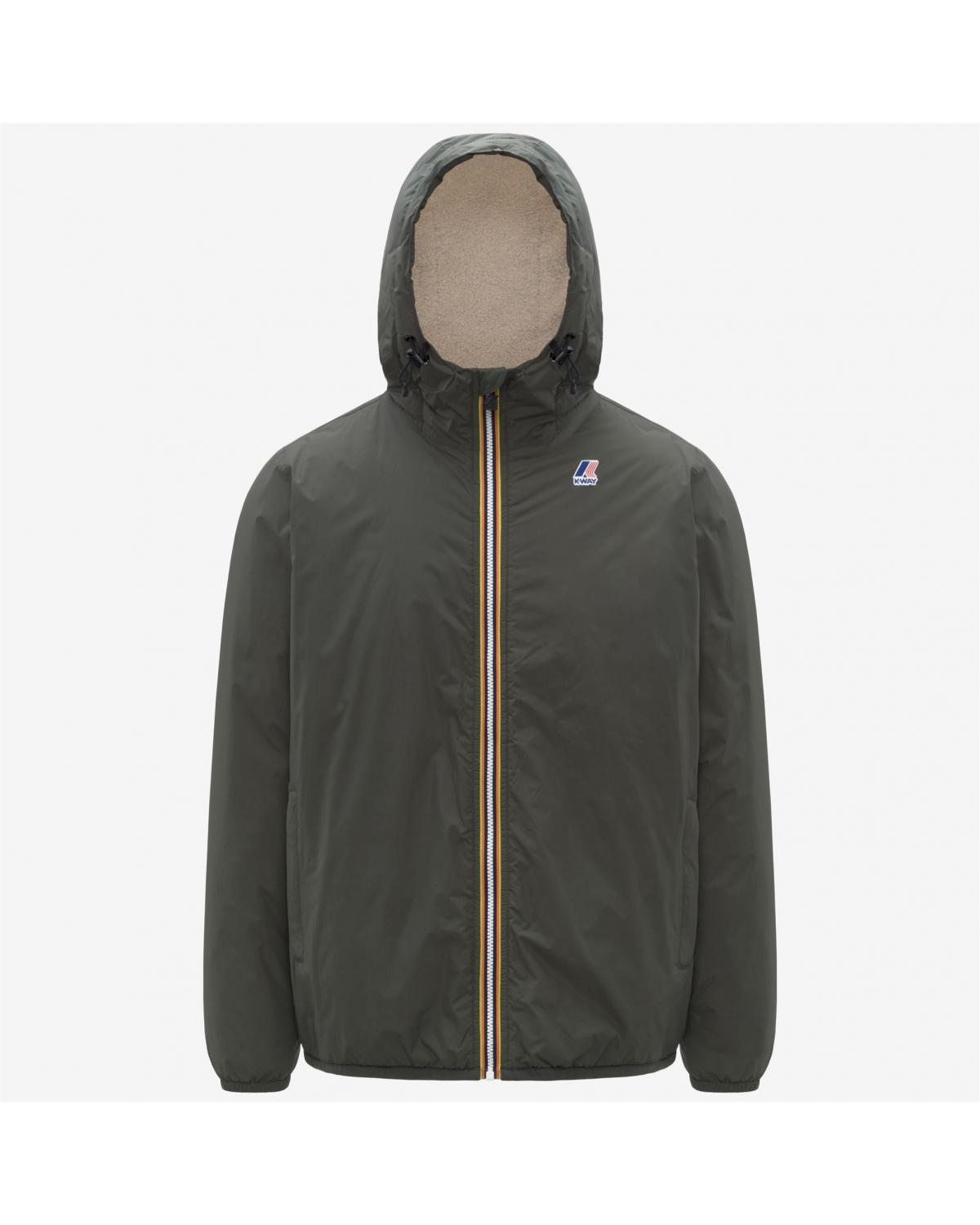 BLOUSON K-WAY LE VRAI 4.0 ORSETTO 633 Green kaki