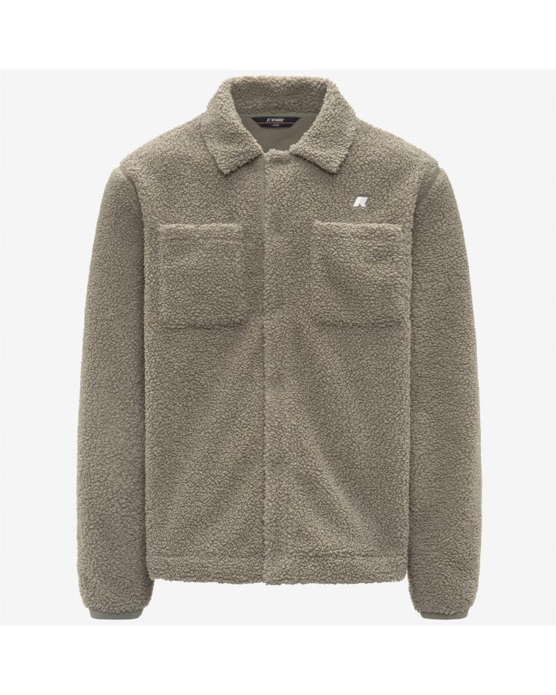 SURCHEMISE K-WAY CAMERON SHERPA GREEN OAK BEIGE