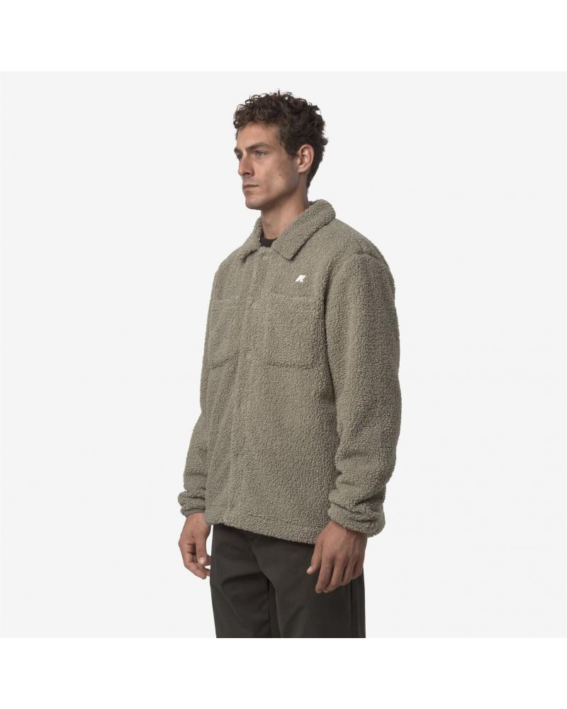 SURCHEMISE K-WAY CAMERON SHERPA GREEN OAK BEIGE
