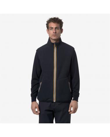 GILET S/MANCHES YANNICK K-WAY SHERPA POLAR REVERSIBLE  BLUE DEPHT BLUE MARINE