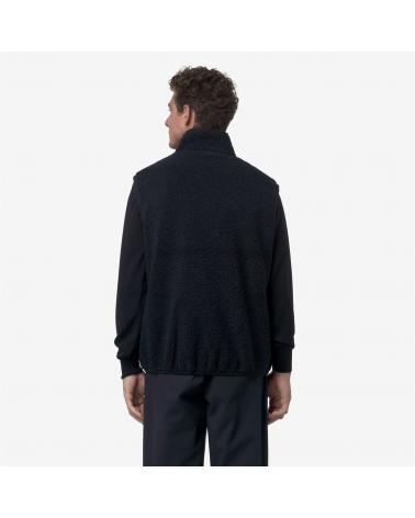 GILET S/MANCHES YANNICK K-WAY SHERPA POLAR REVERSIBLE  BLUE DEPHT BLUE MARINE
