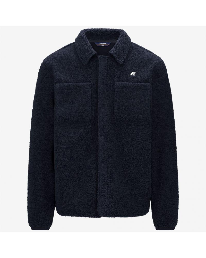 SURCHEMISE K-WAY CAMERON SHERPA BLUE DEPTH BLUE -MARINE