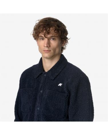 SURCHEMISE K-WAY CAMERON SHERPA BLUE DEPTH BLUE -MARINE