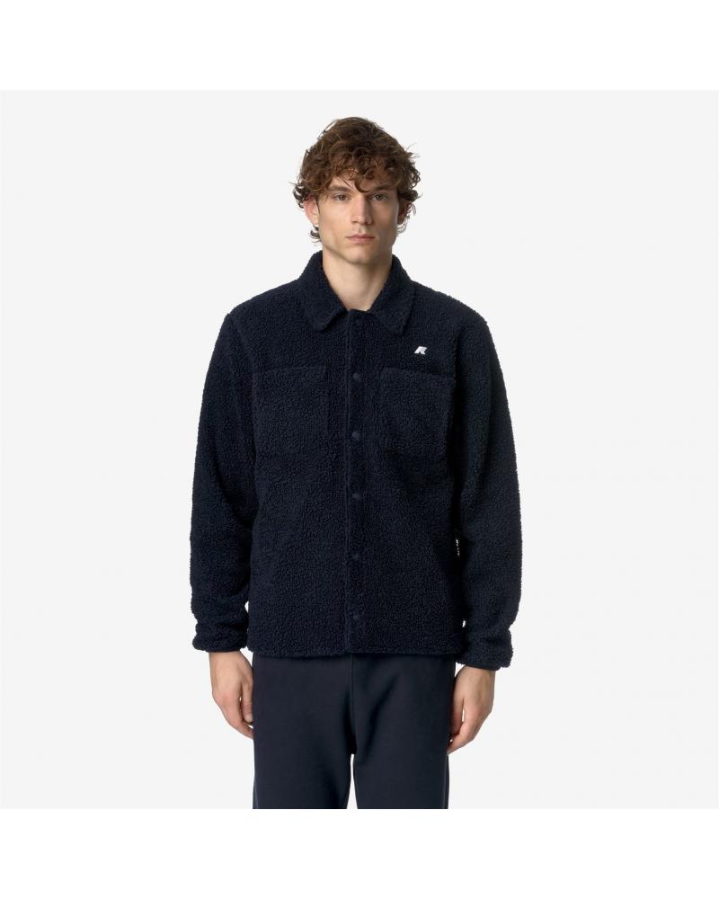 SURCHEMISE K-WAY CAMERON SHERPA BLUE DEPTH BLUE -MARINE