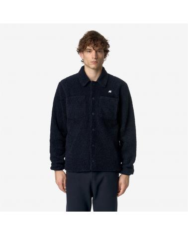 SURCHEMISE K-WAY CAMERON SHERPA BLUE DEPTH BLUE -MARINE