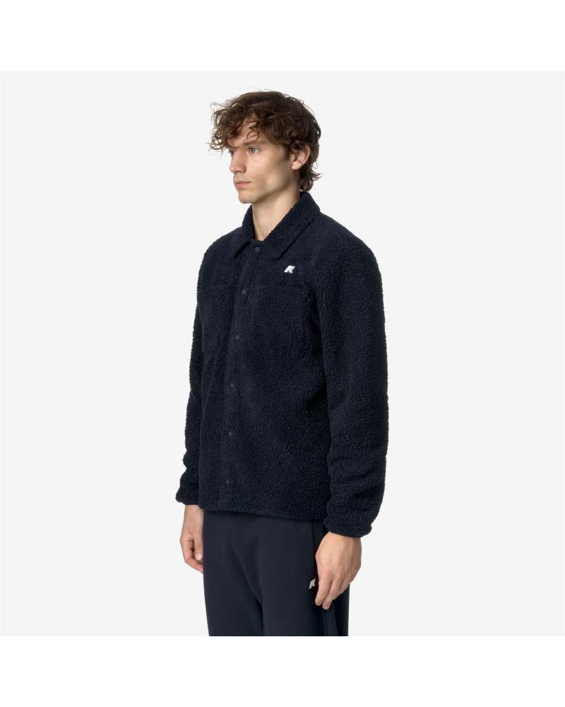 SURCHEMISE K-WAY CAMERON SHERPA BLUE DEPTH BLUE -MARINE