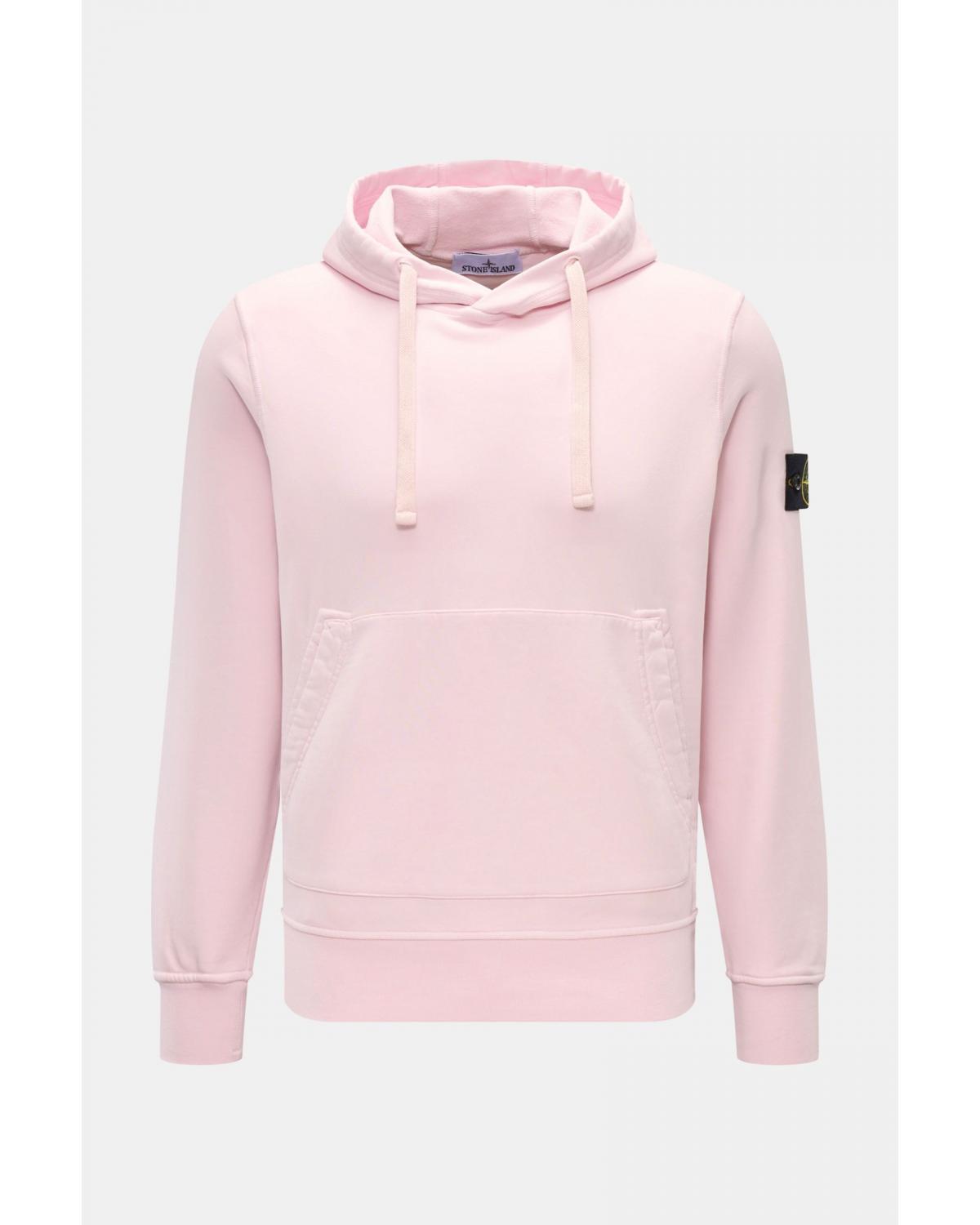SWEAT HOODIE STONE ISLAND 6100062 0080 ROSE