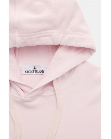 SWEAT HOODIE STONE ISLAND 6100062 0080 ROSE