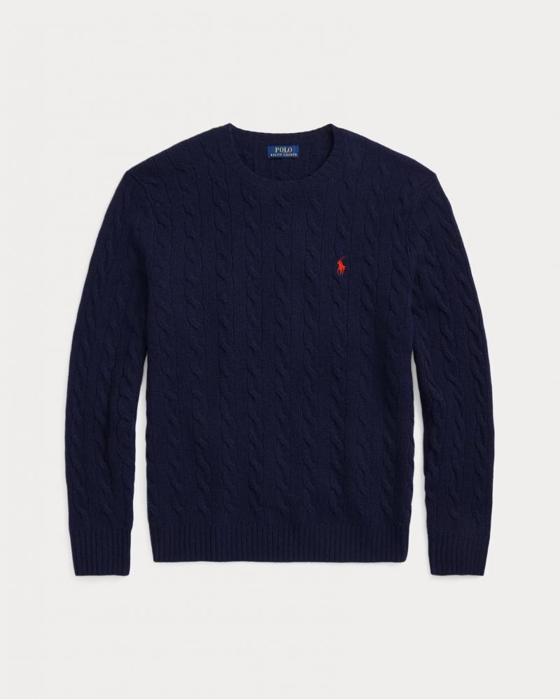 PULL RALPH LAUREN COL ROND MARINE