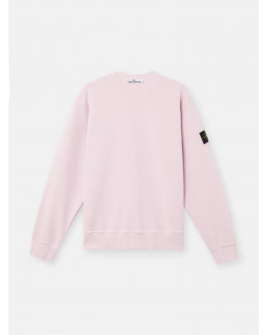 SWEAT STONE ISLAND 6100021 0080 ROSEHEAVY FLEECE 53% ORGANIC COTTON