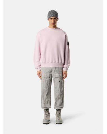 SWEAT STONE ISLAND 6100021 0080 ROSEHEAVY FLEECE 53% ORGANIC COTTON