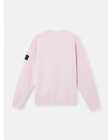 SWEAT STONE ISLAND 6100021 0080 ROSEHEAVY FLEECE 53% ORGANIC COTTON