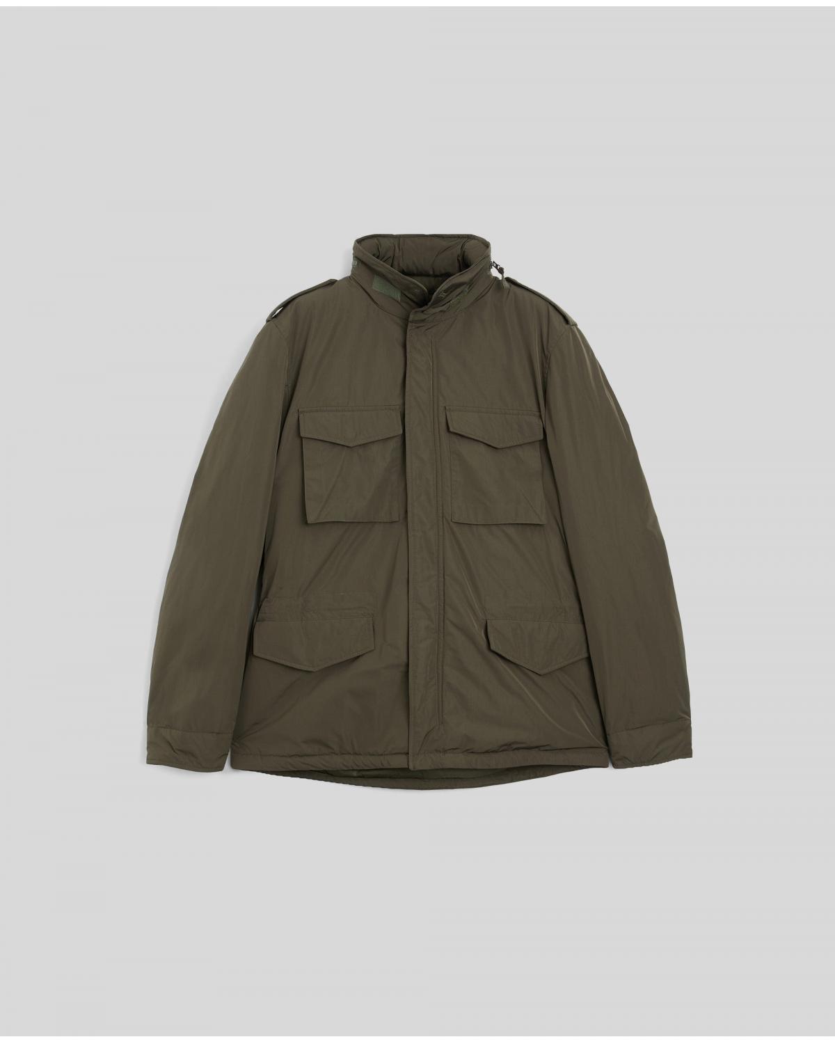 JACKET ASPESI MINI FIELD FODERATA VERT MILITAIRE
