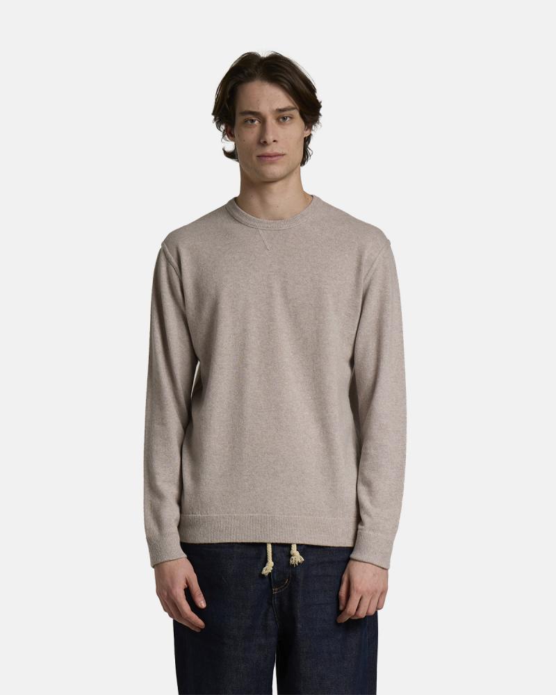 PULL COL ROND FIESOLI  CASHMERE LAINE BEIGE