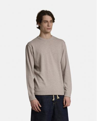 PULL COL ROND FIESOLI  CASHMERE LAINE BEIGE