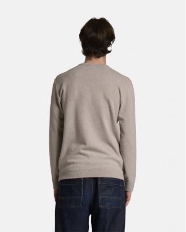 PULL COL ROND FIESOLI  CASHMERE LAINE BEIGE