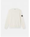 PULL STONE ISLAND COL ROND 5100071 C4  0093 IVOIRE