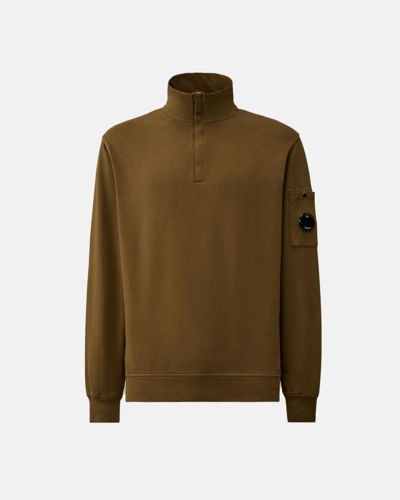 SWEAT POLO COLLAR SS 102A  683 CP COMPANY KAKI