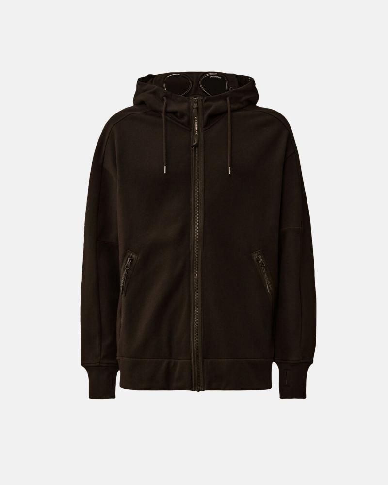 SWEAT HOODED OPEN SS715 999 NOIR