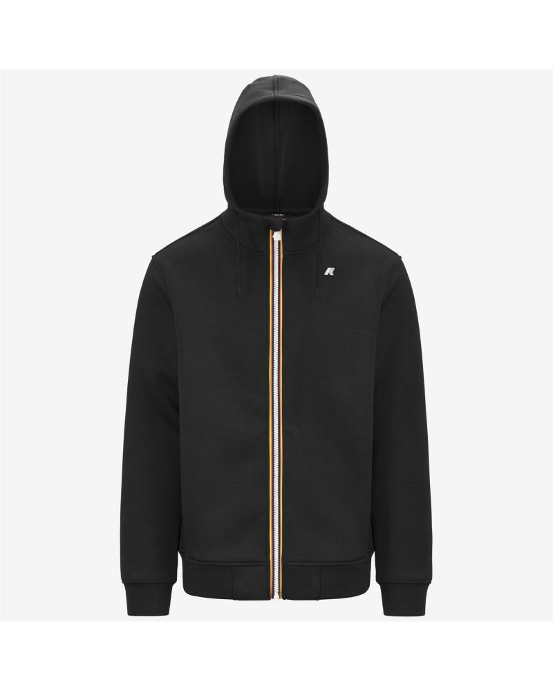 SWEAT K-WAY RAINER SPACER ZIPPÈ BLACK PURE