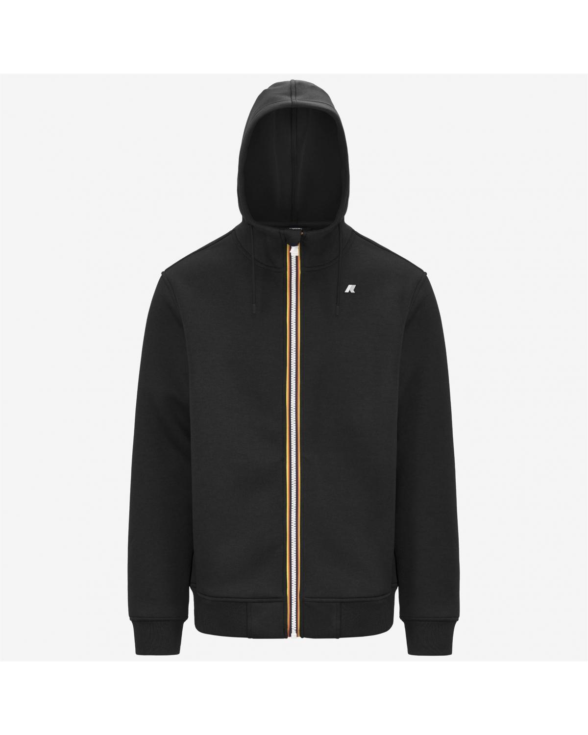 SWEAT K-WAY RAINER SPACER ZIPPÈ BLACK PURE
