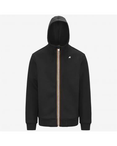 SWEAT K-WAY RAINER SPACER ZIPPÈ BLACK PURE