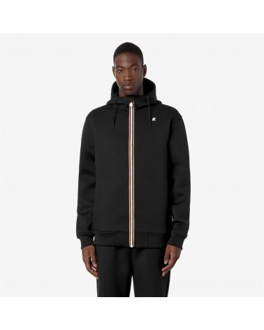 SWEAT K-WAY RAINER SPACER ZIPPÈ BLACK PURE