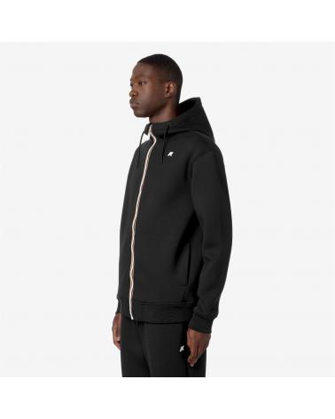 SWEAT K-WAY RAINER SPACER ZIPPÈ BLACK PURE