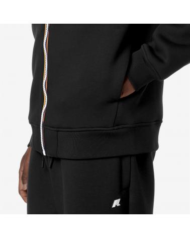 SWEAT K-WAY RAINER SPACER ZIPPÈ BLACK PURE