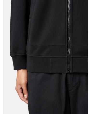 SWEAT H00DIE ZIP STONE ISLAND 6100061 0029 NOIR