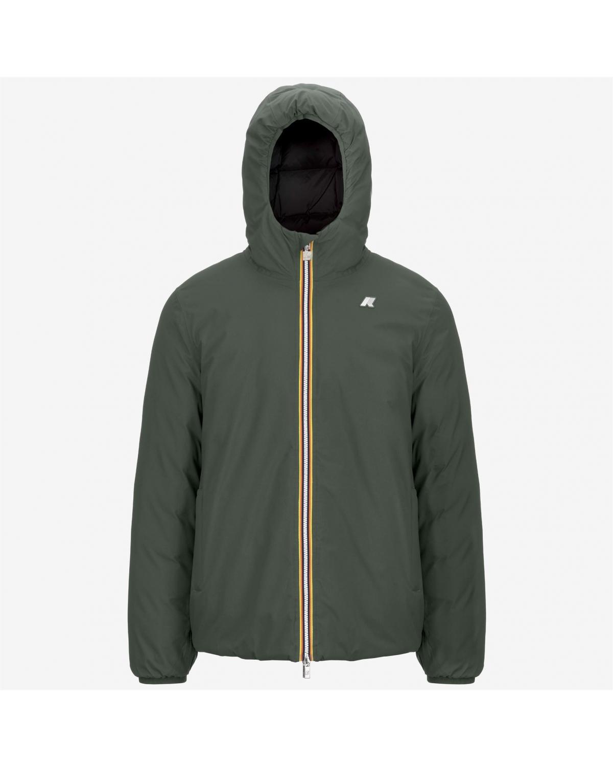 JACK ST THERMO REVERSIBLE K-WAY  GREEN BLACK-  BLACK