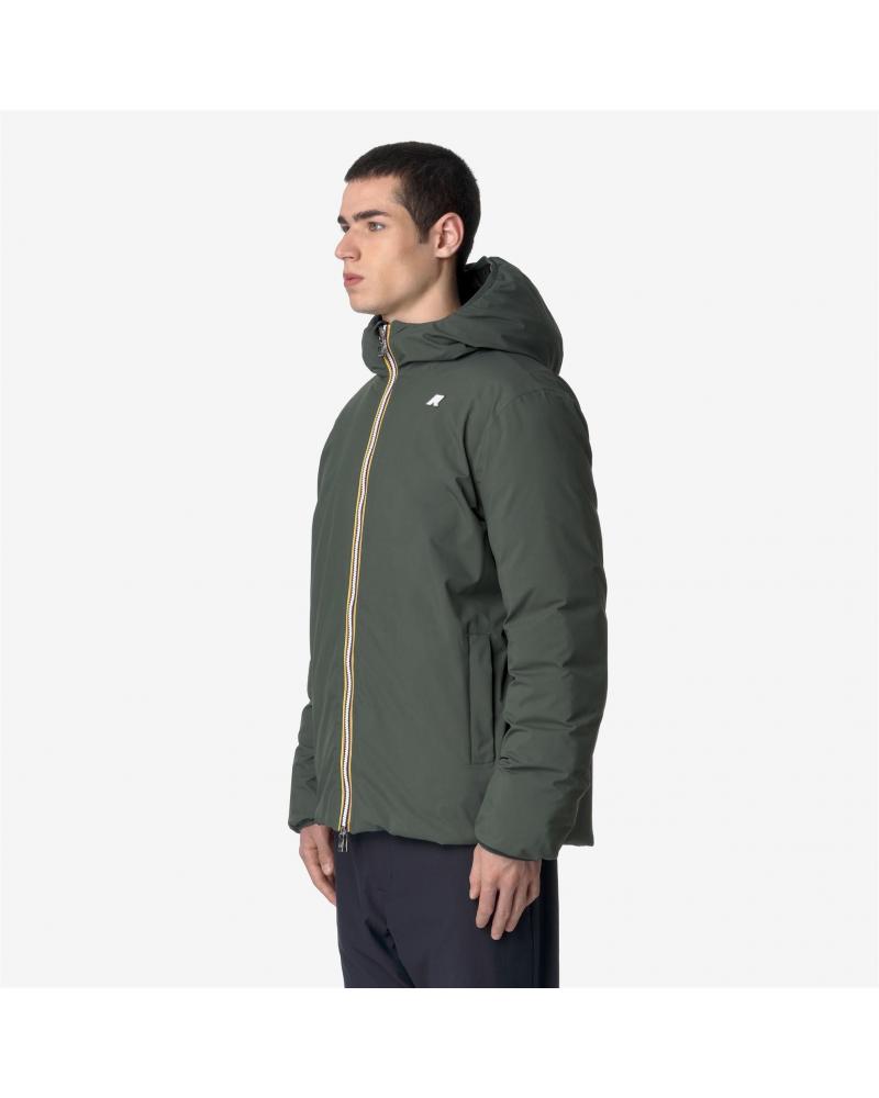 JACK ST THERMO REVERSIBLE K-WAY  GREEN BLACK-  BLACK