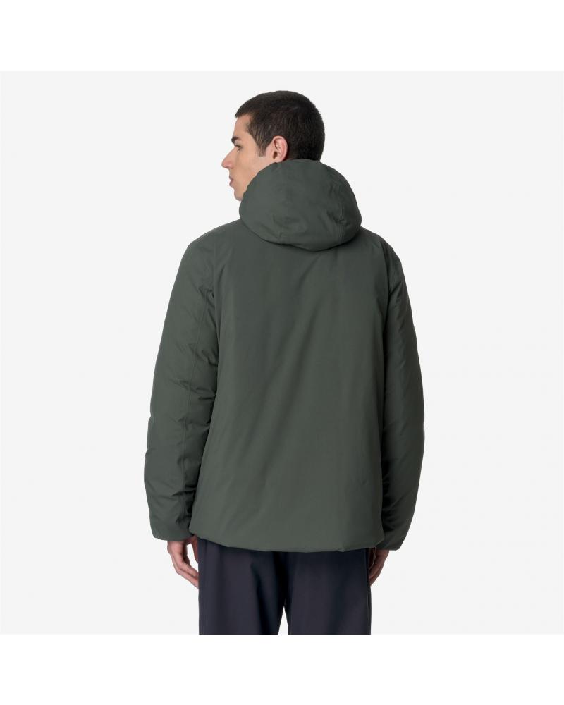JACK ST THERMO REVERSIBLE K-WAY  GREEN BLACK-  BLACK