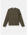 SWEAT STONE ISLAND 6100044 0054 VERT MILITAIRE RIBBED WOOL NYLON
