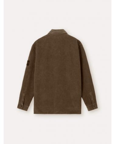 SURCHEMISE VELOURS CÔTELÉ1200012 0054 VERT MILITAIRE