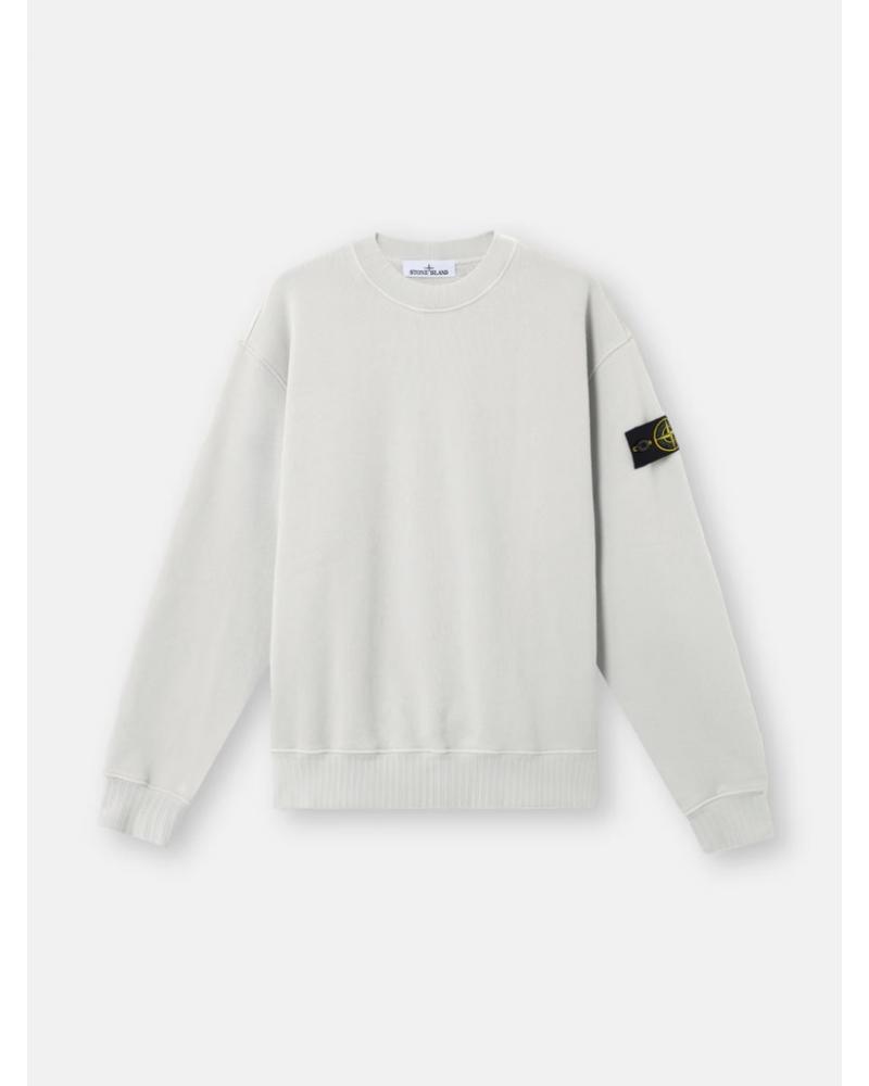 SWEAT STONE ISLAND 6100021 0061 GRIS CLAIRHEAVY FLEECE 53% ORGANIC COTTON (2)