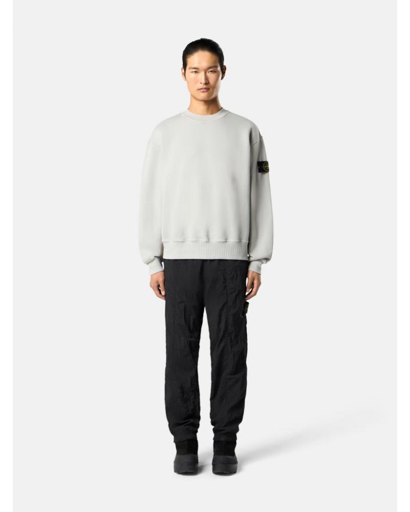 SWEAT STONE ISLAND 6100021 0061 GRIS CLAIRHEAVY FLEECE 53% ORGANIC COTTON (2)