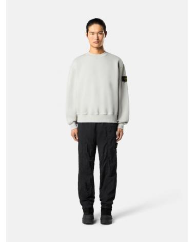 SWEAT STONE ISLAND 6100021 0061 GRIS CLAIRHEAVY FLEECE 53% ORGANIC COTTON (2)