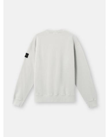 SWEAT STONE ISLAND 6100021 0061 GRIS CLAIRHEAVY FLEECE 53% ORGANIC COTTON (2)