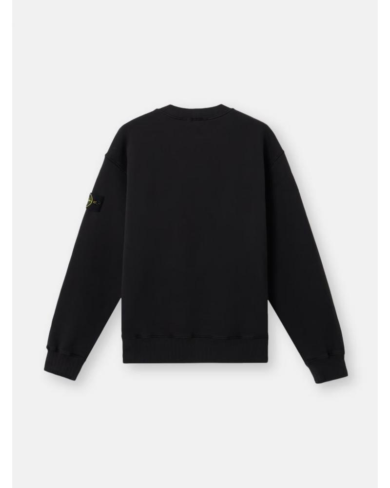 SWEAT STONE ISLAND 6100021 0029 NOIR HEAVY FLEECE 53% ORGANIC COTTON  SWEAT STONE ISLAND 6100021 0029 NOIR HEAVY FLEECE 53% ORGANIC COTTON