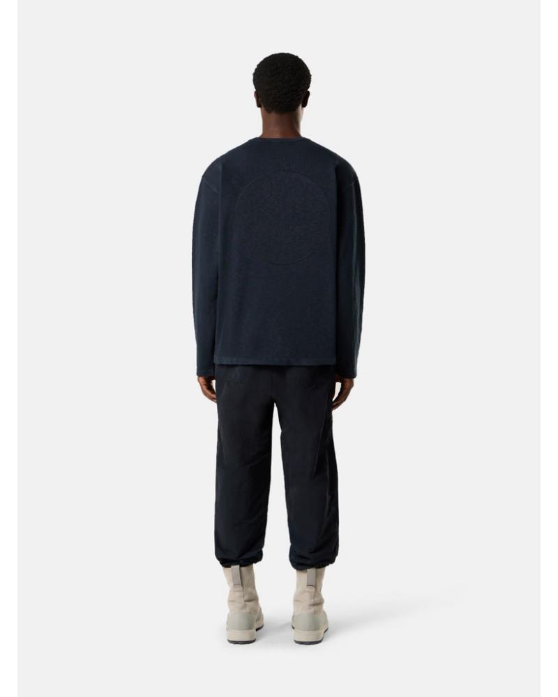  TEE SHIRT manches longues lVANISÉ COTTON JERSEY ‘OLD’ EFFECTSTONE ISLAND 2100017  0020 MARINE